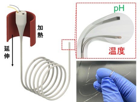 温度とpH を同時にセンシングできる 多機能ファイバーデバイスを開発