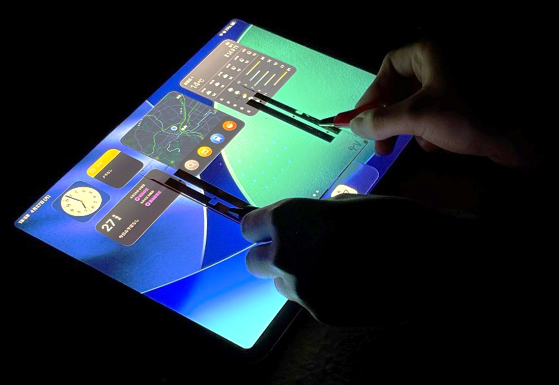 バイオレットライトを発するマイクロLEDを搭載したディスプレイシステムを開発