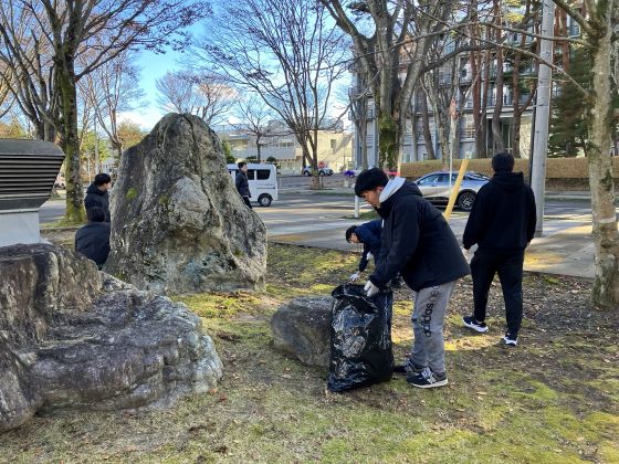【冬】落ち葉拾い